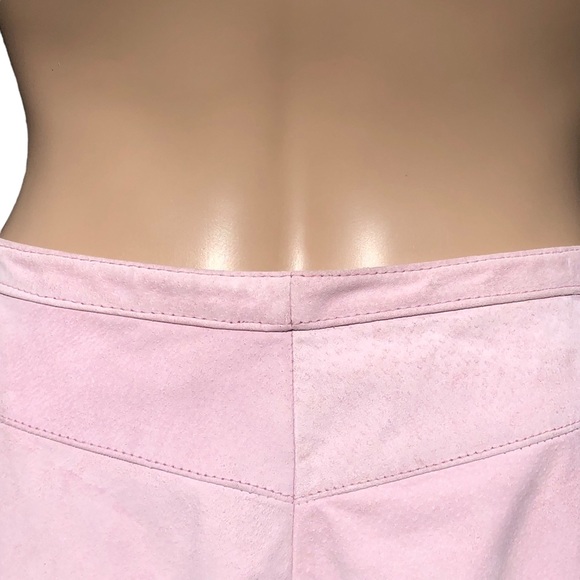 St. John Collection pink suede pants Sz 4 - Picture 8 of 15